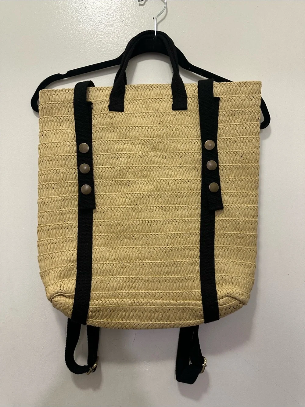 O ‘Neill Straw Tote Backpack with Black Trim - Women